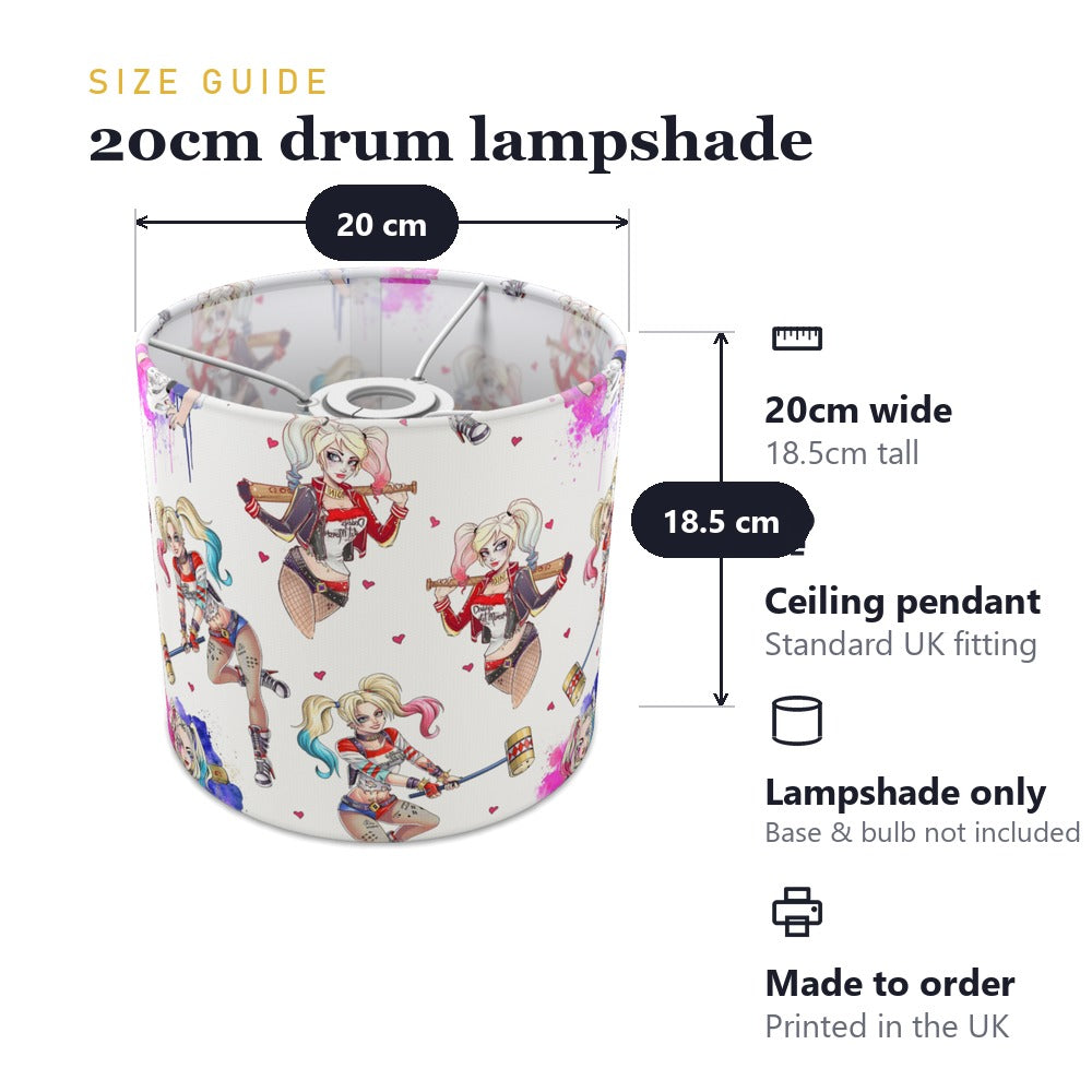 Comic-inspired Character Pattern lampshade
