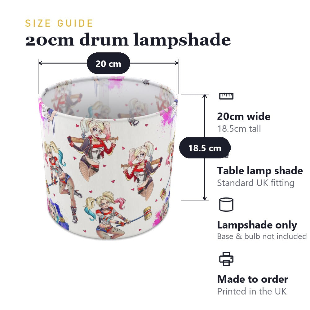 Comic-inspired Character Pattern lampshade