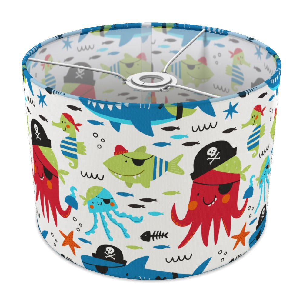 Pirate Adventure Squid and Fish lampshade - 30cm Ceiling