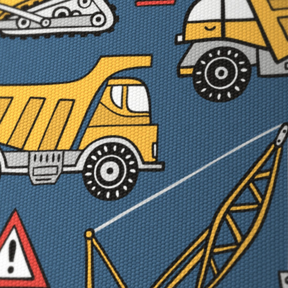 Blue Construction Vehicle lampshade