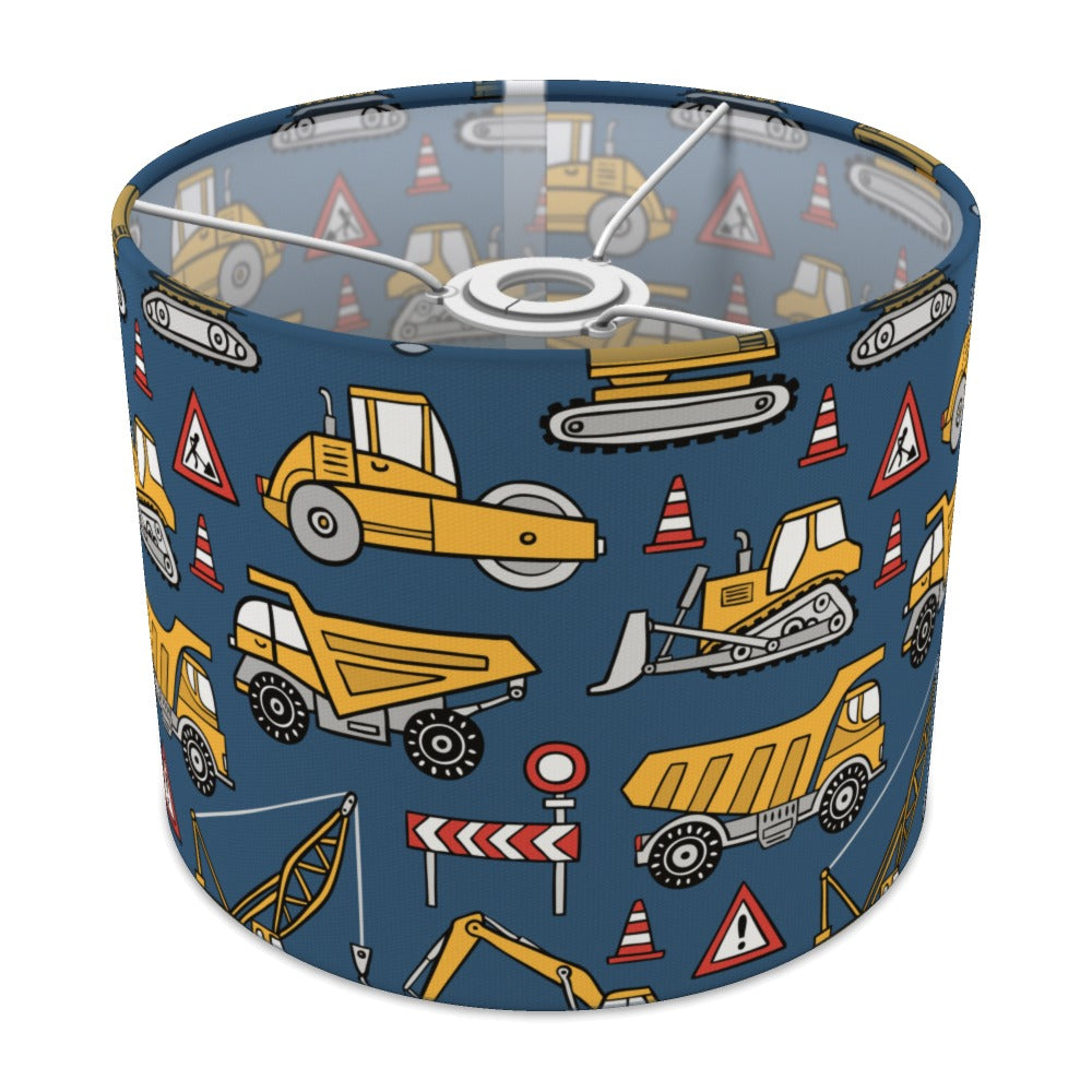 Blue Construction Vehicle lampshade - 25cm Ceiling
