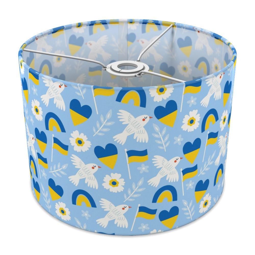 Peaceful Dove and Heart Pattern lampshade - 30cm Ceiling