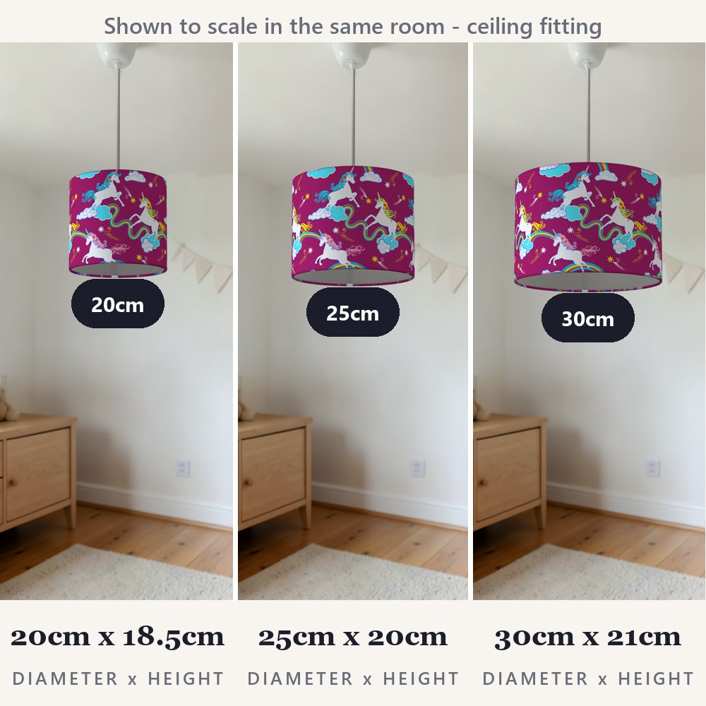 Magical Unicorn Dreamscape lampshade