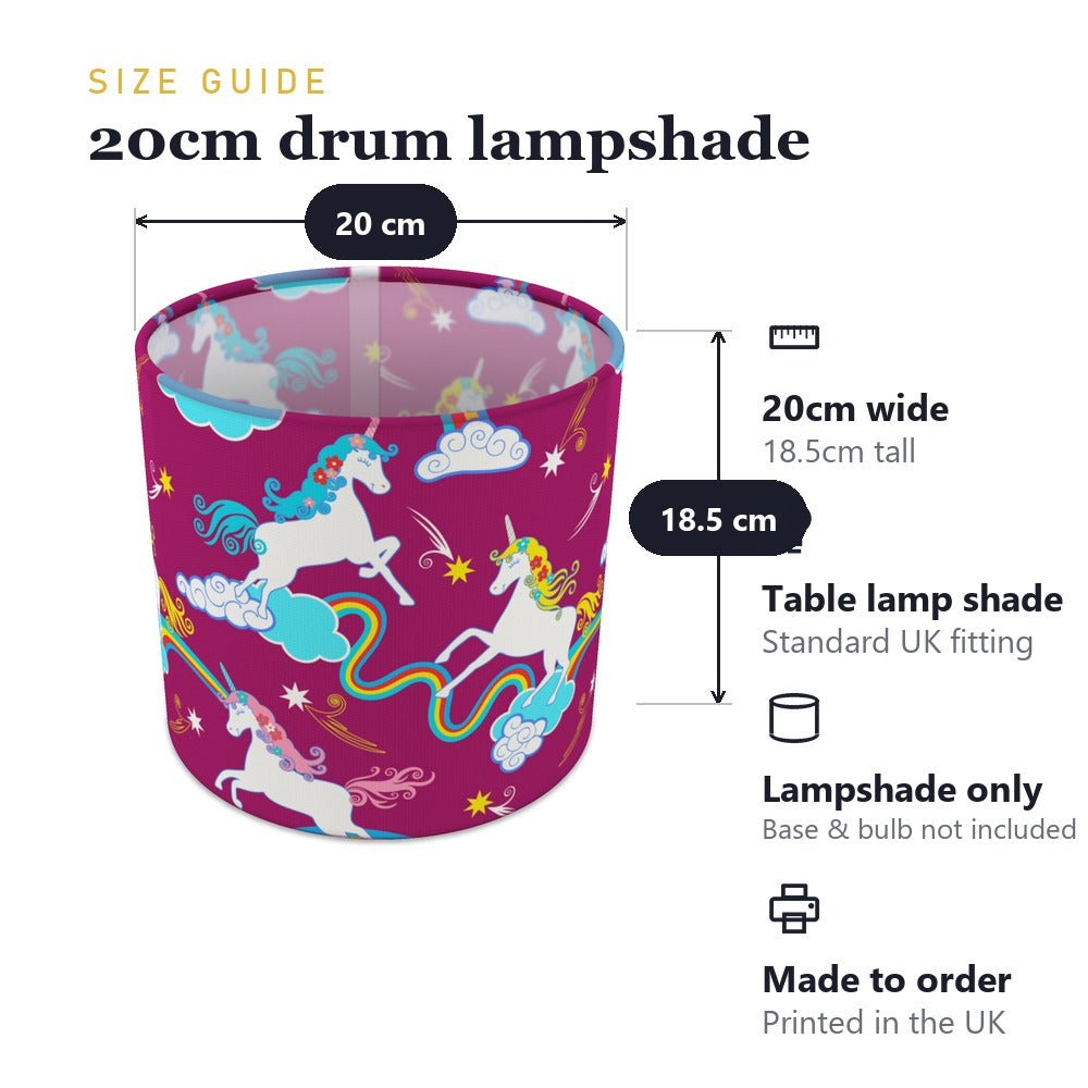 Magical Unicorn Dreamscape lampshade