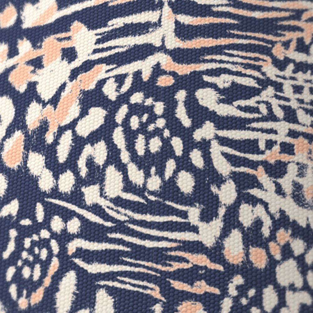 Navy and Peach Animal lampshade