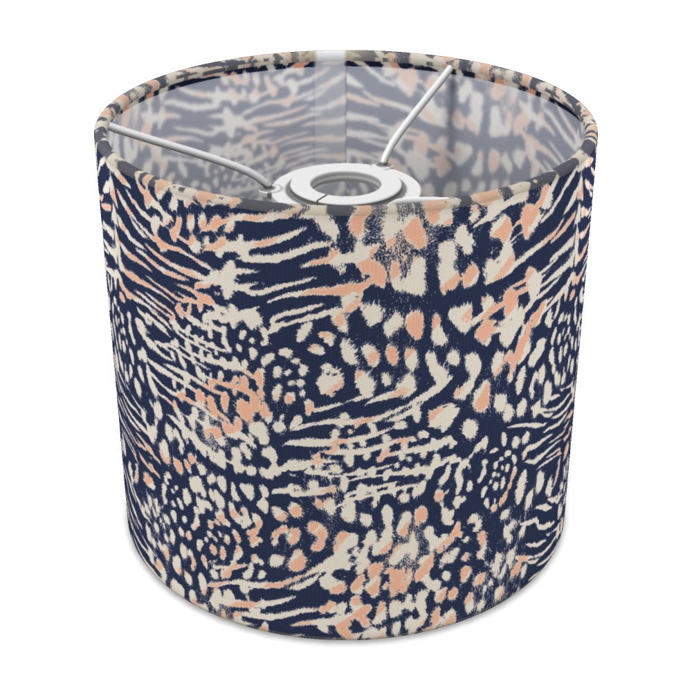 Navy and Peach Animal lampshade - 20cm Ceiling