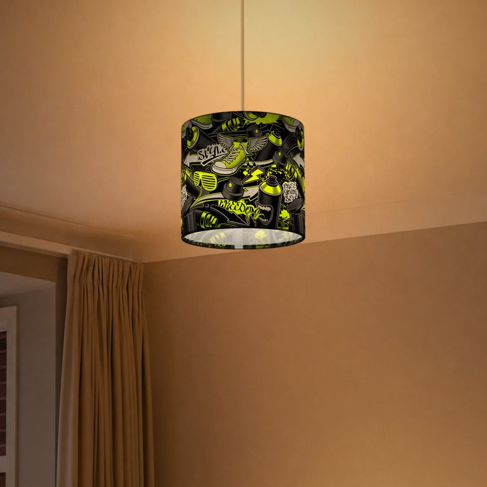 Urban Graffiti Spray lampshade