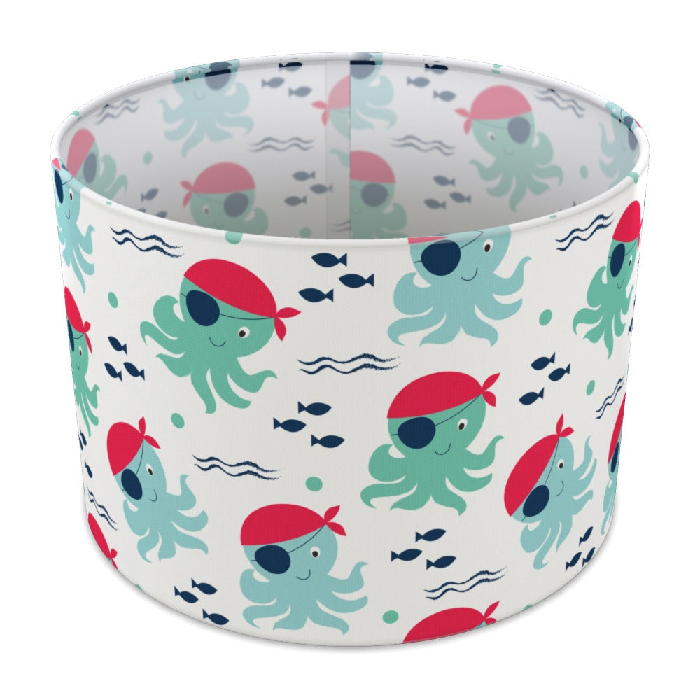 Pirate Squid Design lampshade - 30cm Table