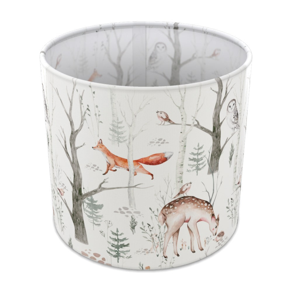 Woodland Fox and Deer lampshade - 20cm Table