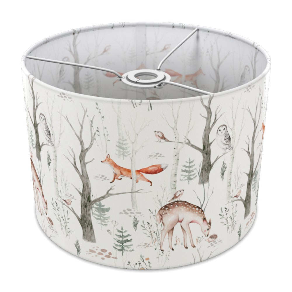 Woodland Fox and Deer lampshade - 30cm Ceiling