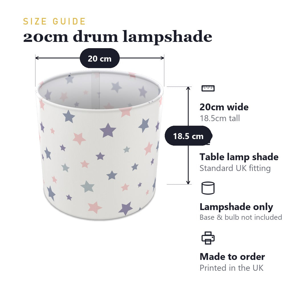 Pastel Starry Sky lampshade