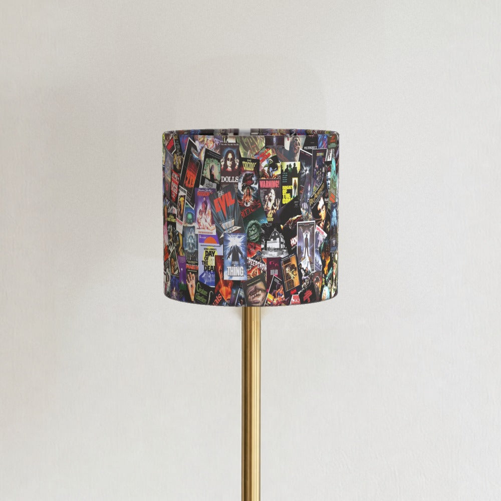 Horror Movie Collage lampshade