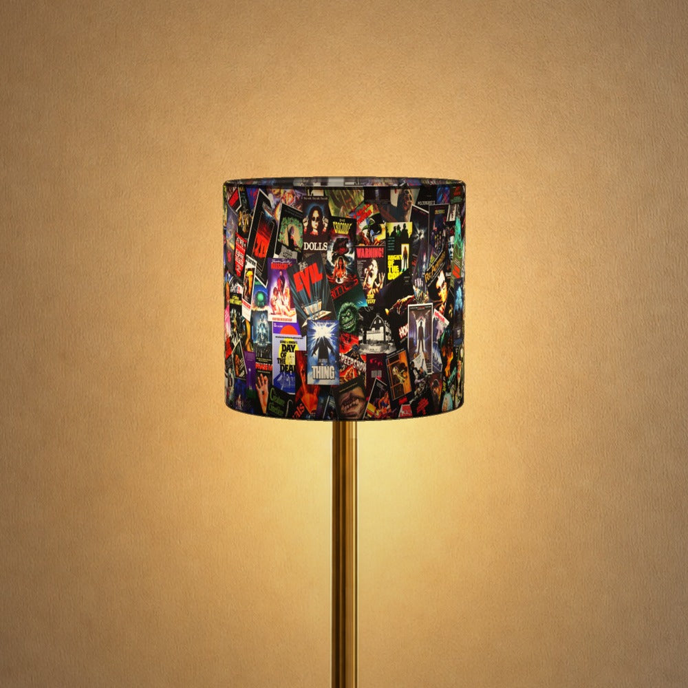 Horror Movie Collage lampshade