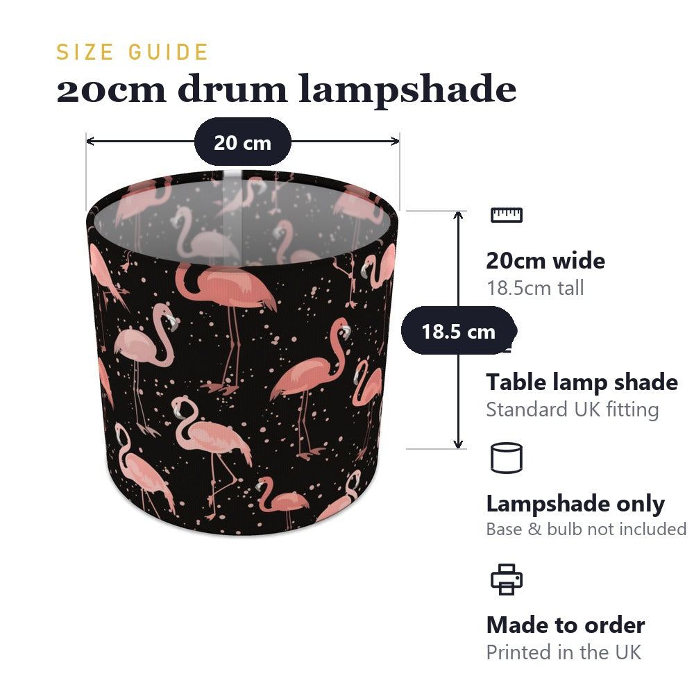 Pink Flamingo Pattern lampshade