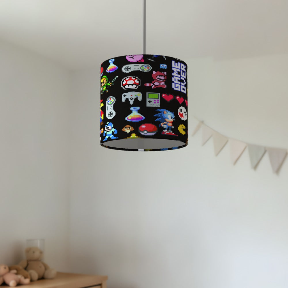 Retro Gaming Pixel Art lampshade