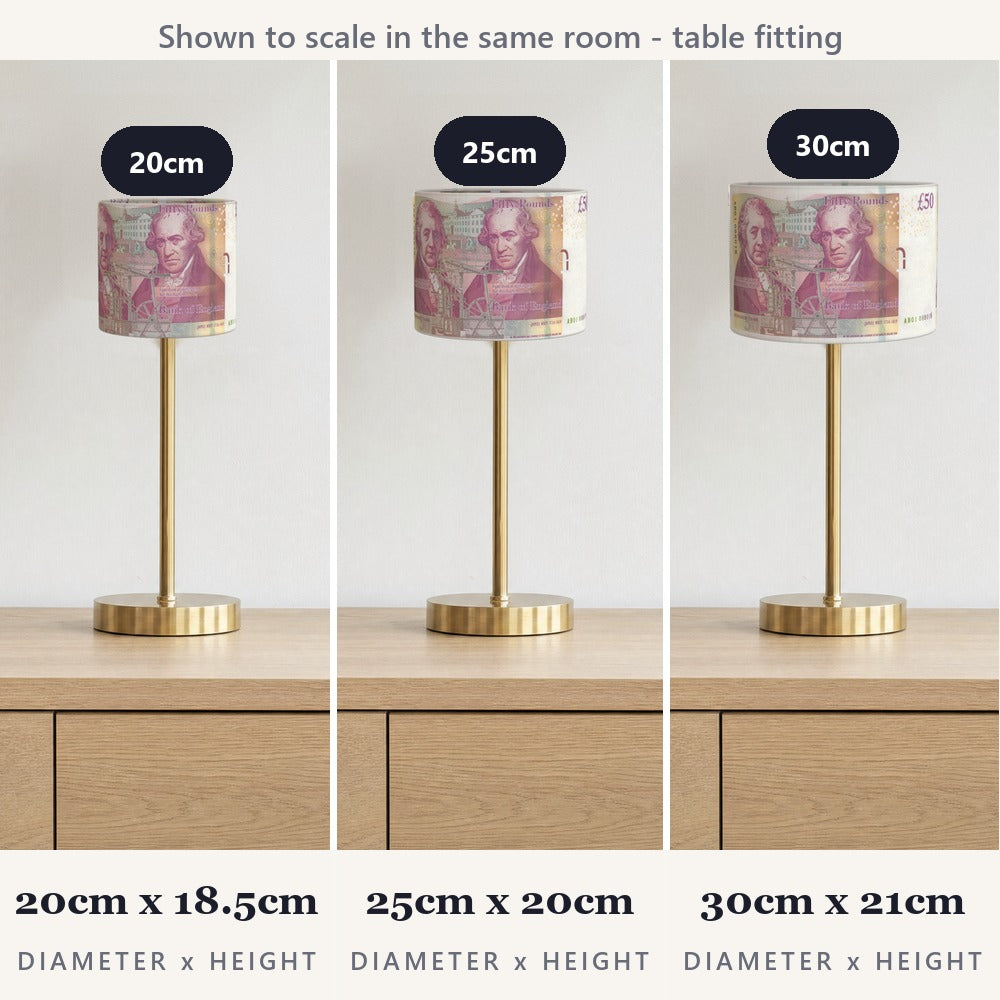 Money lampshade
