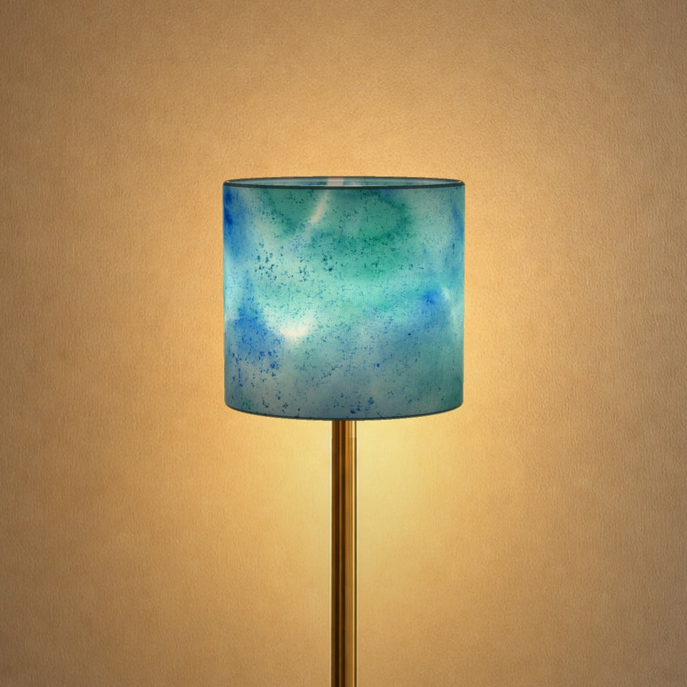 Blue Green Watercolor Pattern lampshade