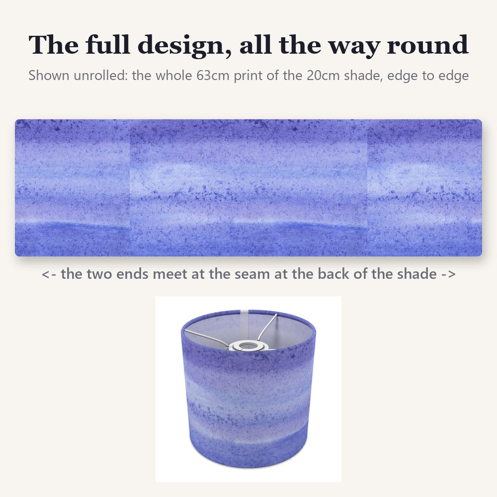 Purple Watercolor Pattern lampshade