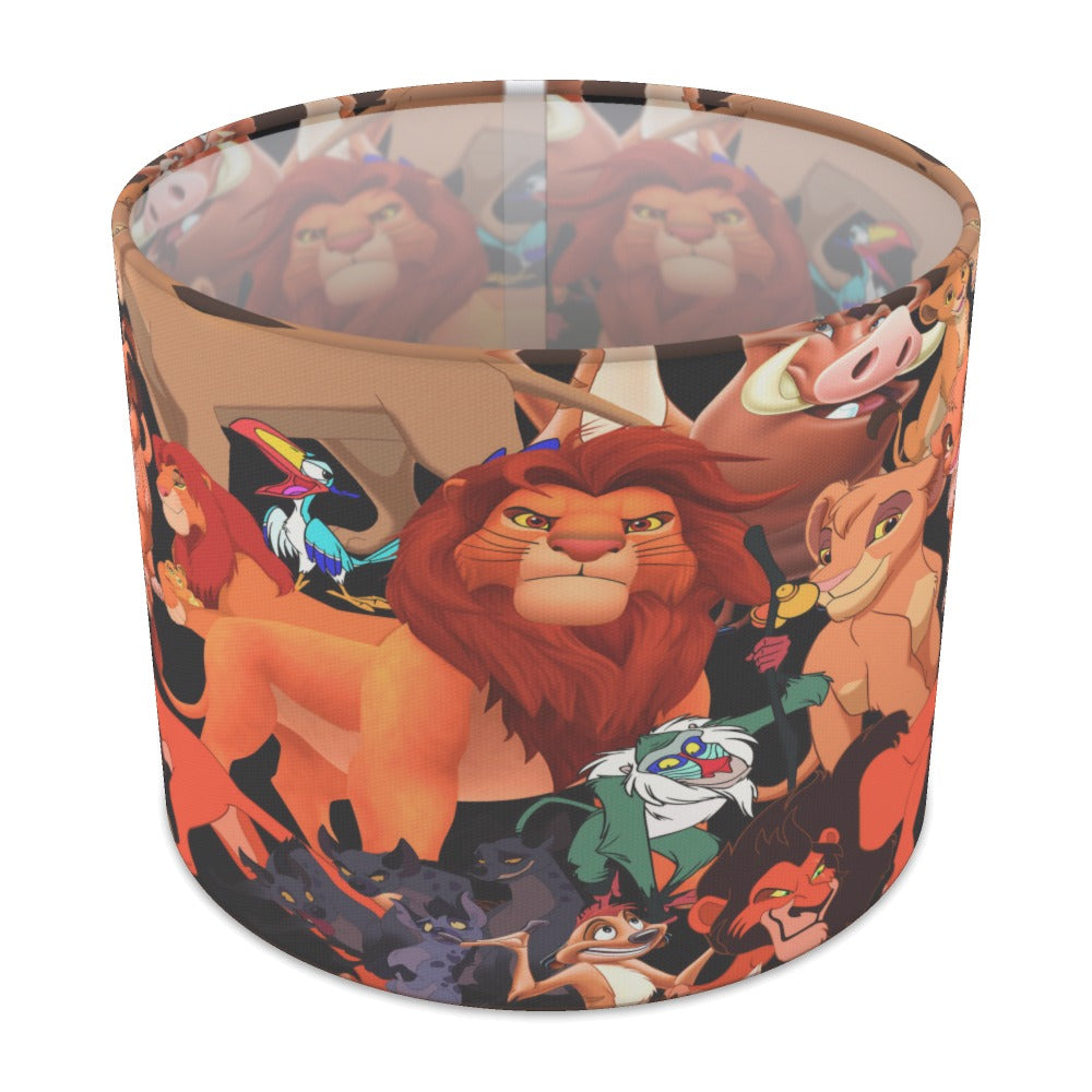 Orange Black Lion Safari Theme lampshade - 25cm Table