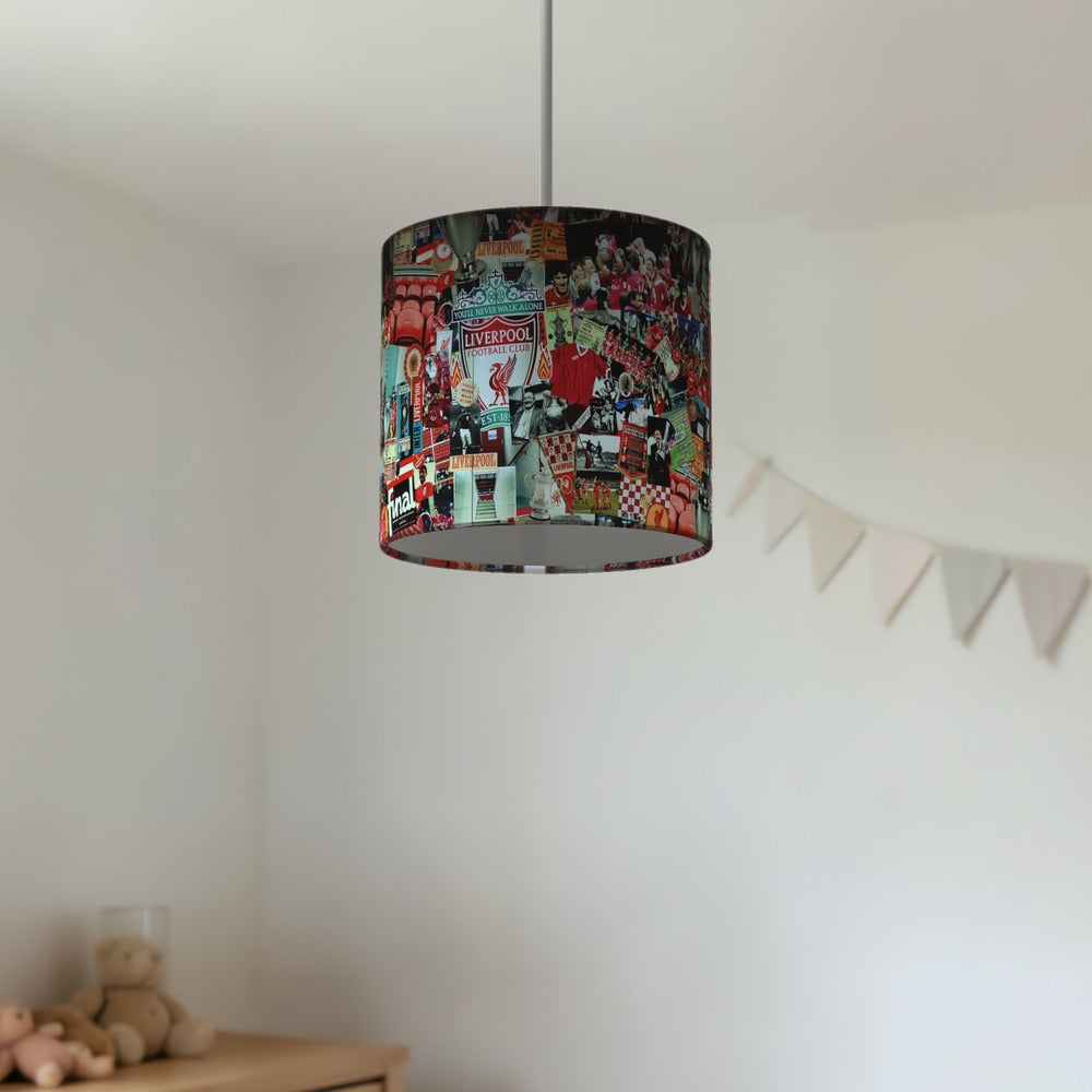 Liverpool FC Collage lampshade