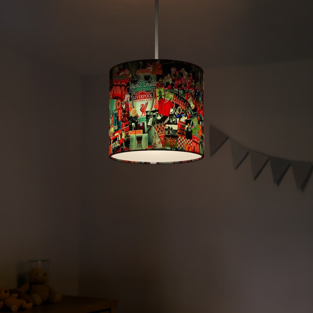 Liverpool FC Collage lampshade