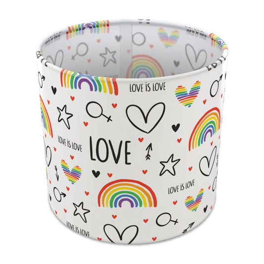 Love Is Love Rainbow Pride lampshade - 20cm Table