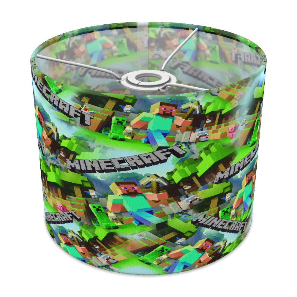 Kids Bedroom Pixels Mining Game lampshade - 25cm Ceiling