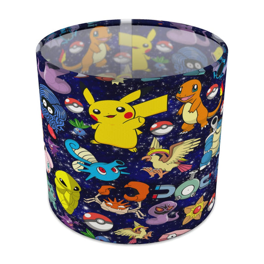 Colourful Pok Mon Characters lampshade - 20cm Table