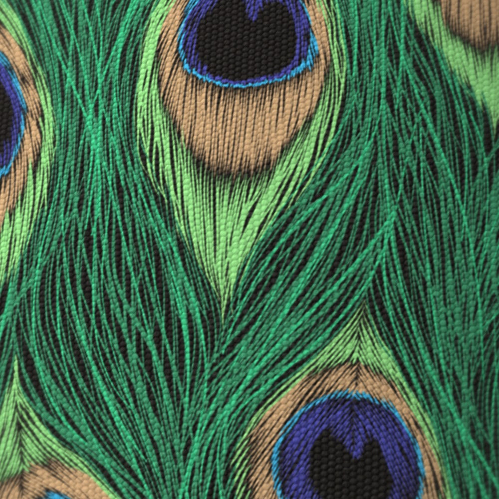 Vibrant Peacock Feather lampshade