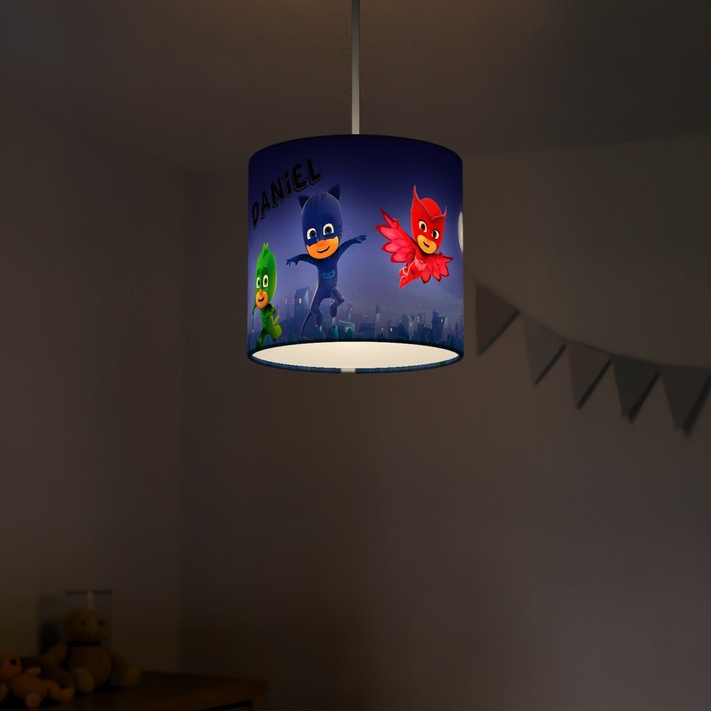 Cartoon Superhero Theme lampshade