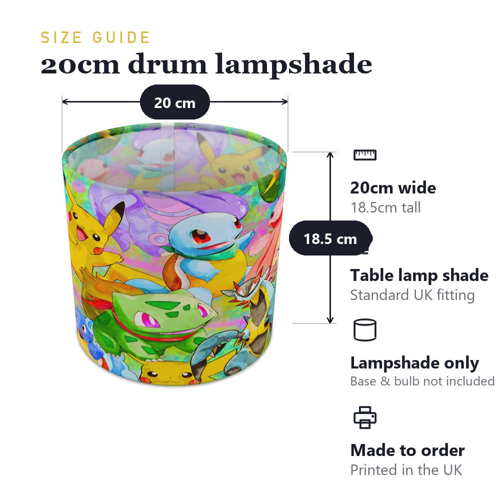 Colorful Cartoon Characters lampshade