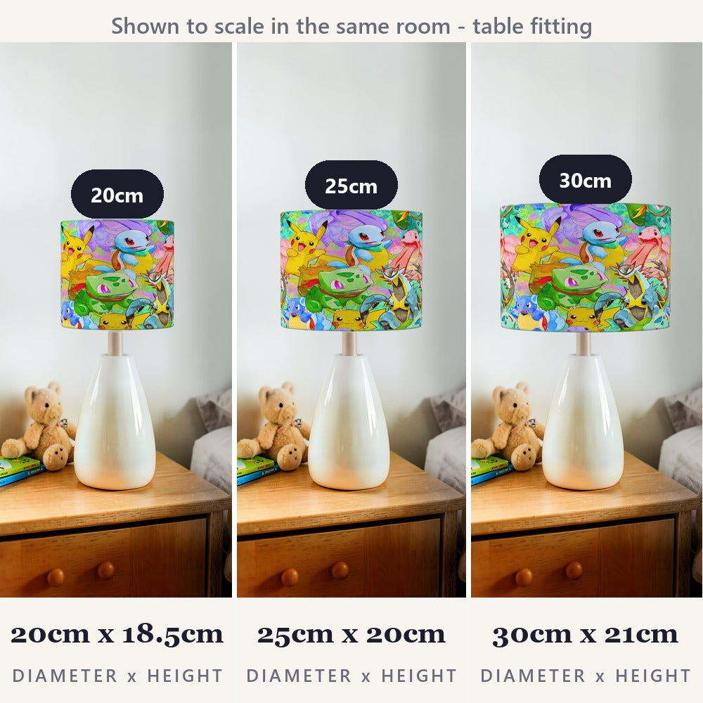 Colorful Cartoon Characters lampshade