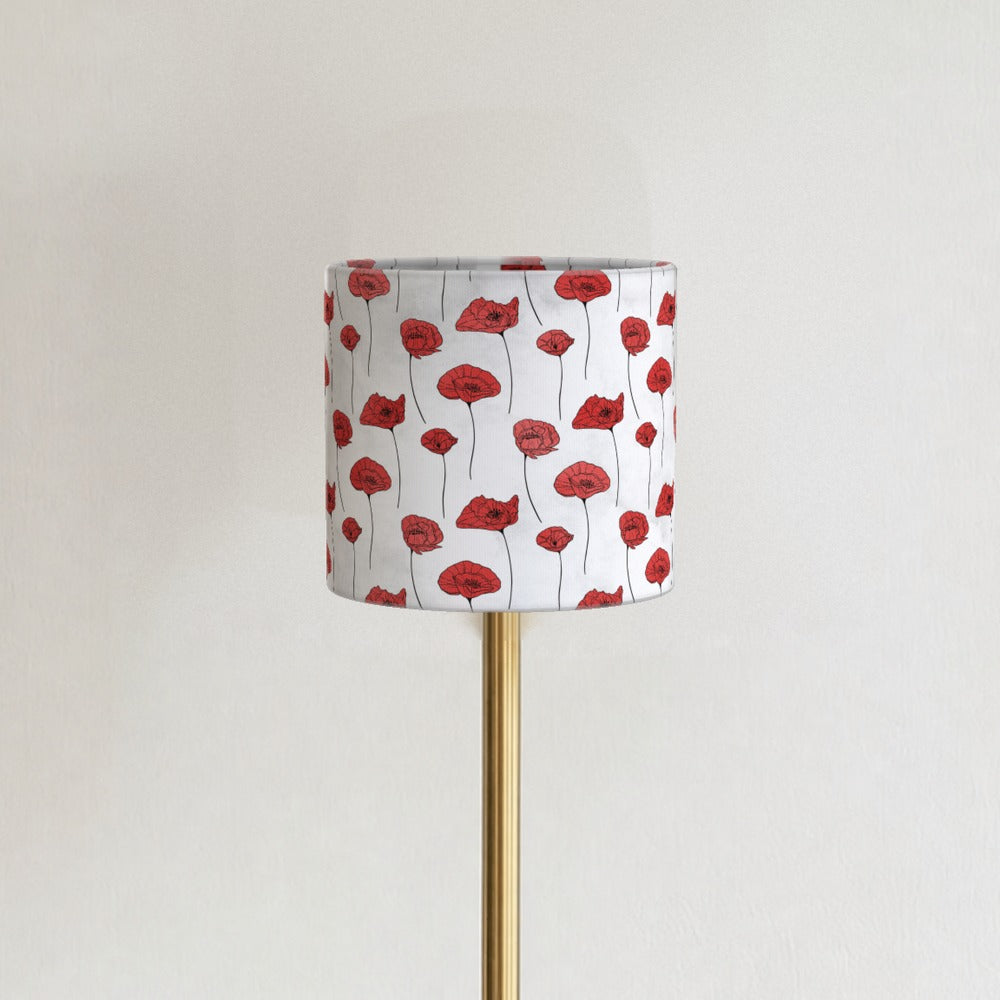 Red Poppy Floral lampshade