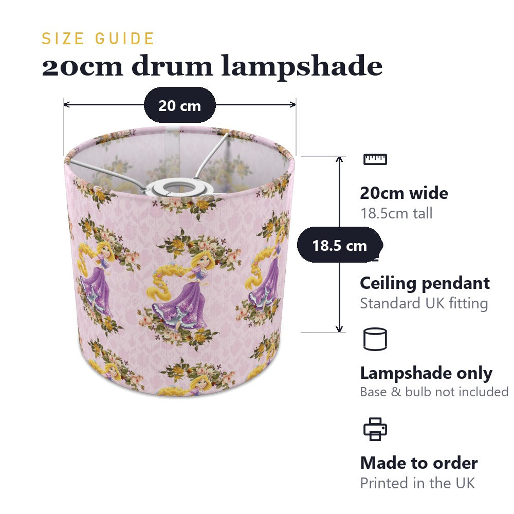 Princess Rapunzel Floral lampshade
