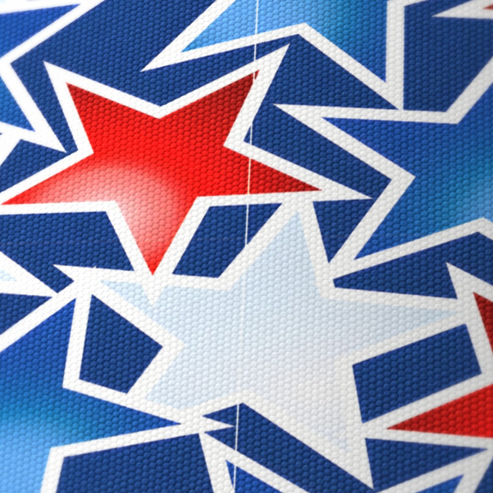 Red White And Blue Stars lampshade