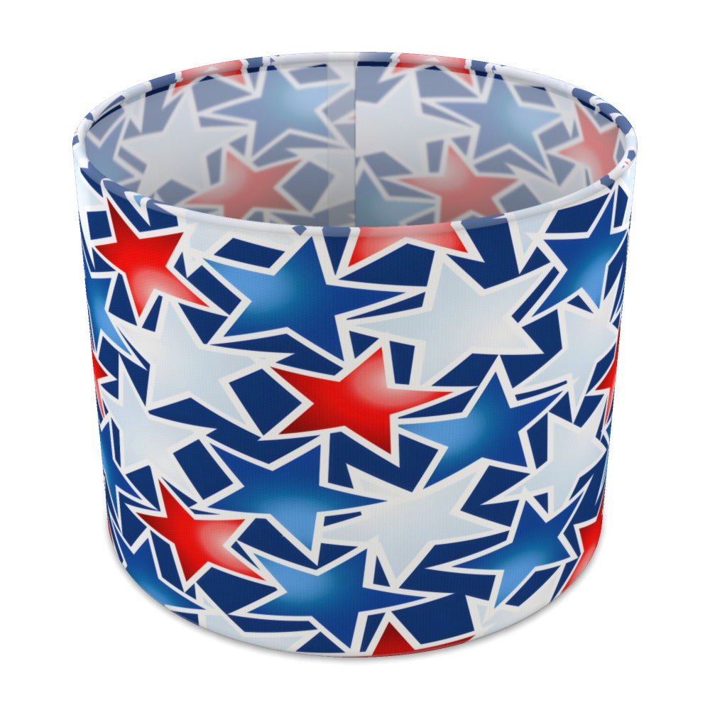 Red White And Blue Stars lampshade - 25cm Table