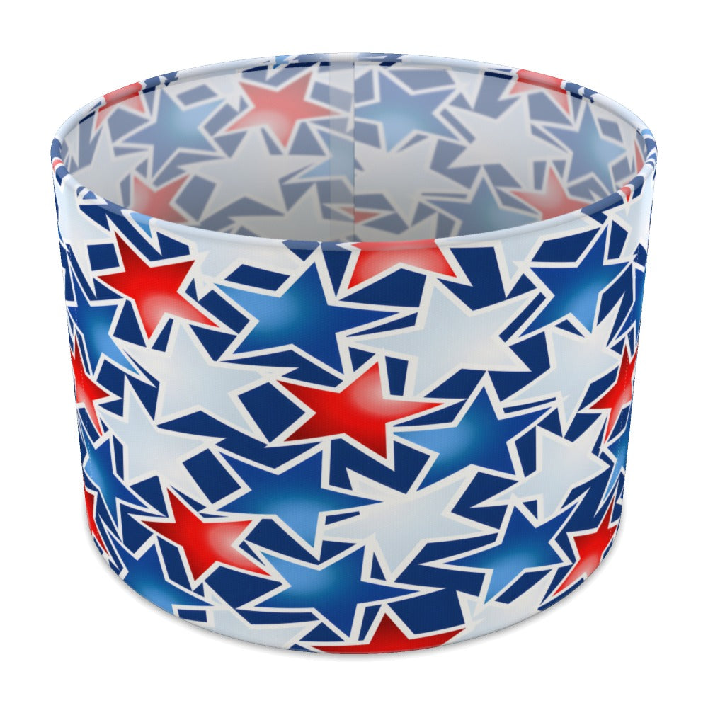 Red White And Blue Stars lampshade - 30cm Table