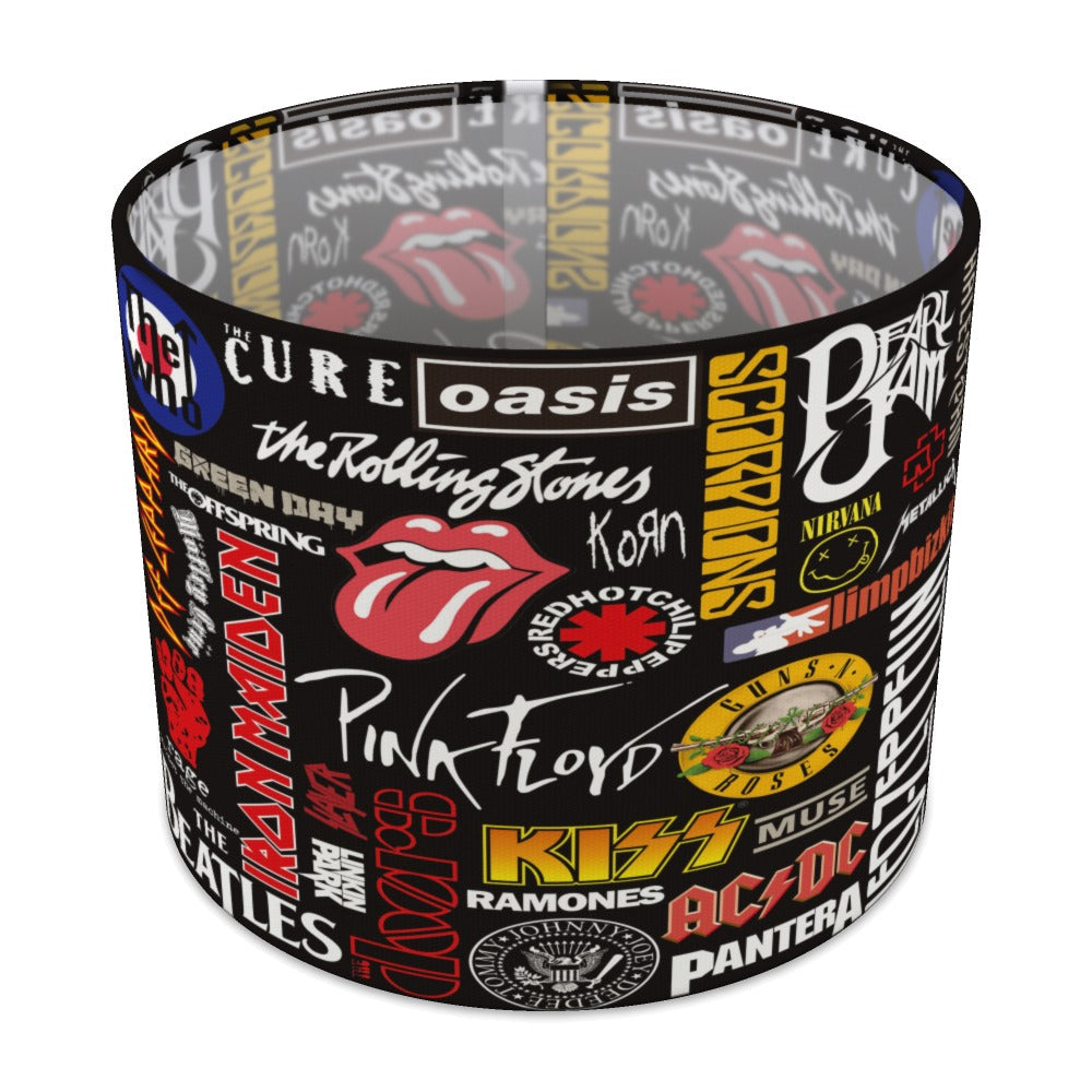Retro Rock Band Theme lampshade - 25cm Table