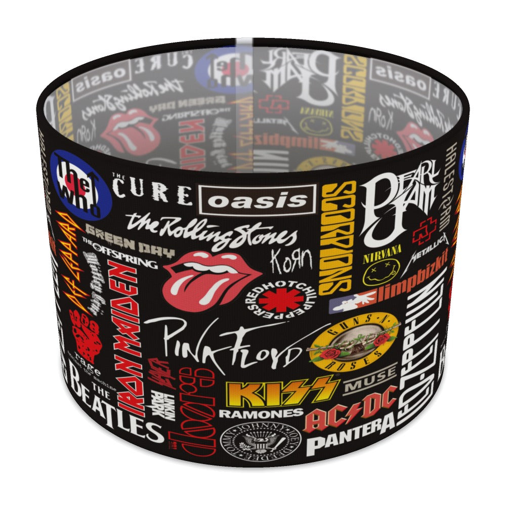 Retro Rock Band Theme lampshade - 30cm Table