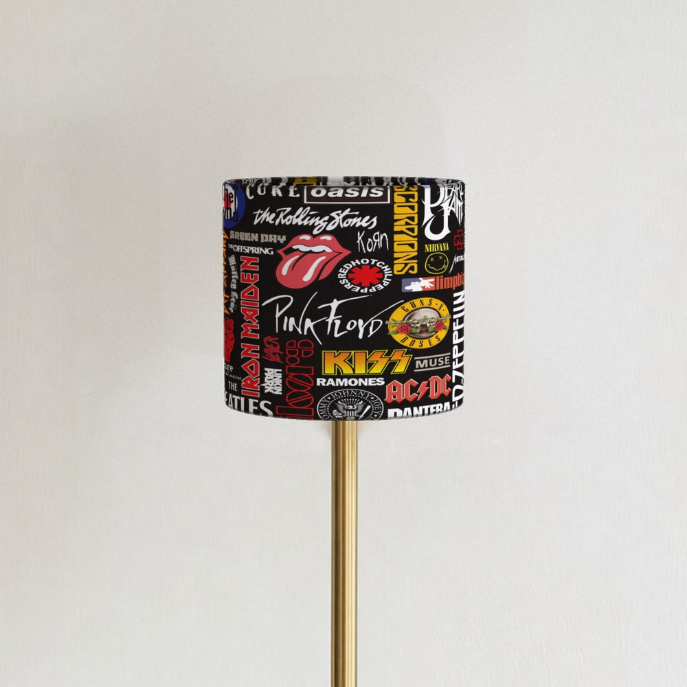 Retro Rock Band Theme lampshade