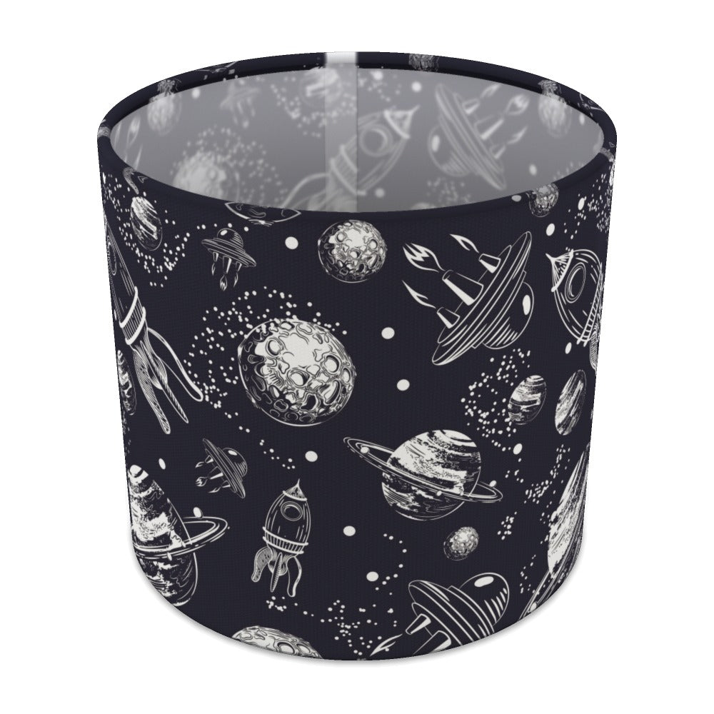 Navy Space Rocket Galaxy lampshade - 20cm Table