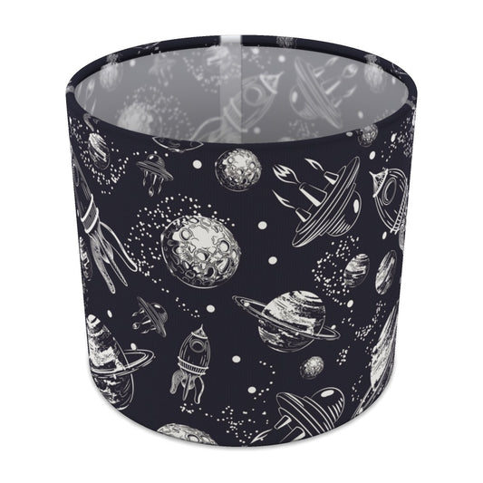 Navy Space Rocket Galaxy lampshade - 20cm Table