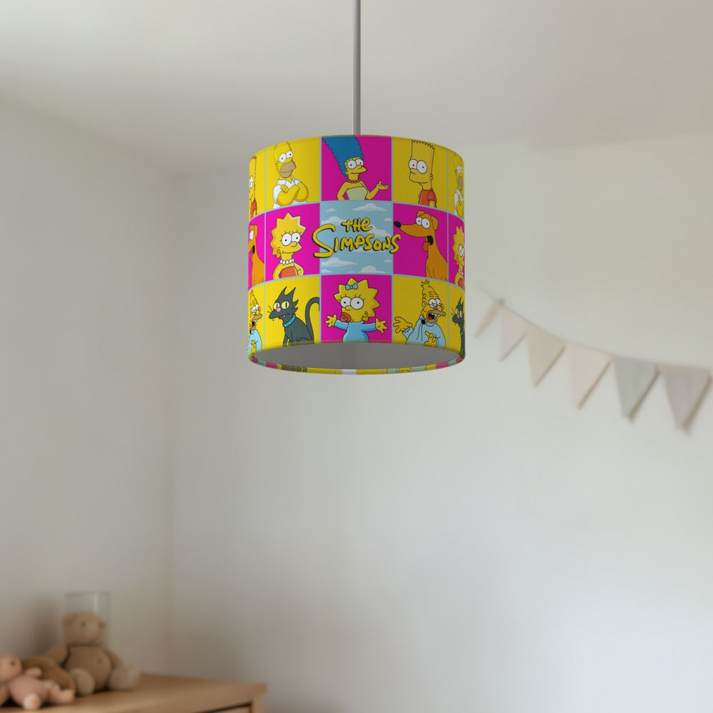 Colorful Cartoon Family lampshade
