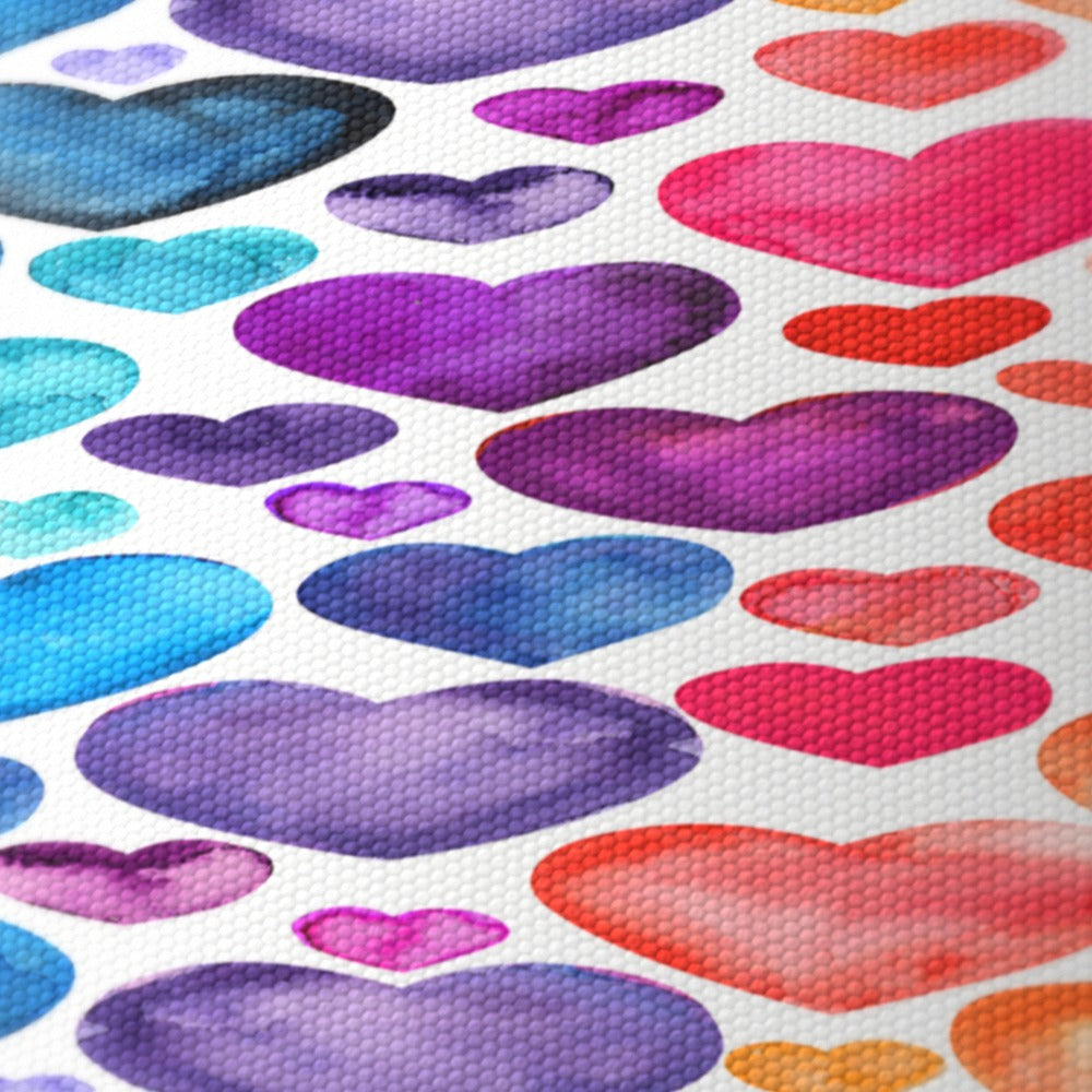 Colorful Hearts Pattern lampshade