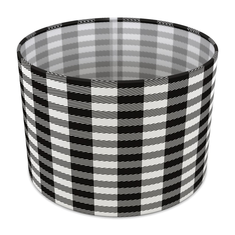 Black and White Houndstooth Pattern lampshade - 30cm Table