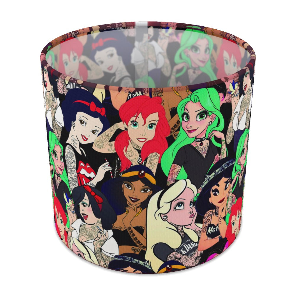 Tattooed Princess Pattern lampshade - 20cm Table
