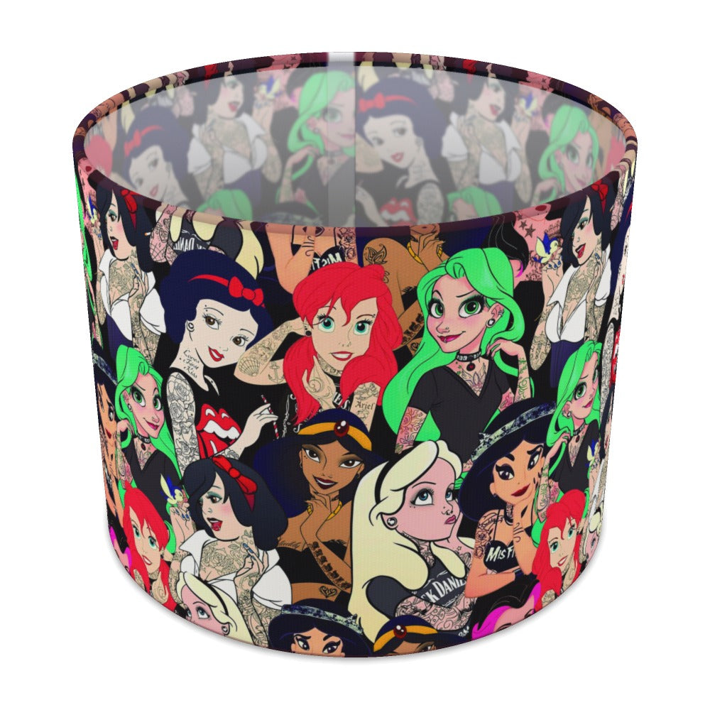 Tattooed Princess Pattern lampshade - 25cm Table