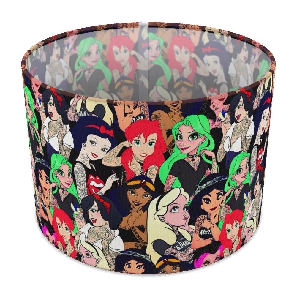 Tattooed Princess Pattern lampshade - 30cm Table