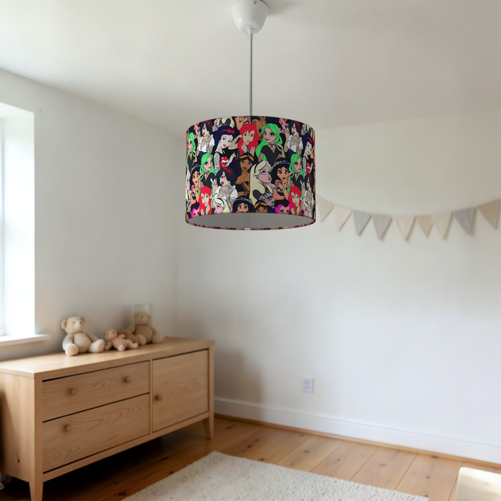 Tattooed Princess Pattern lampshade