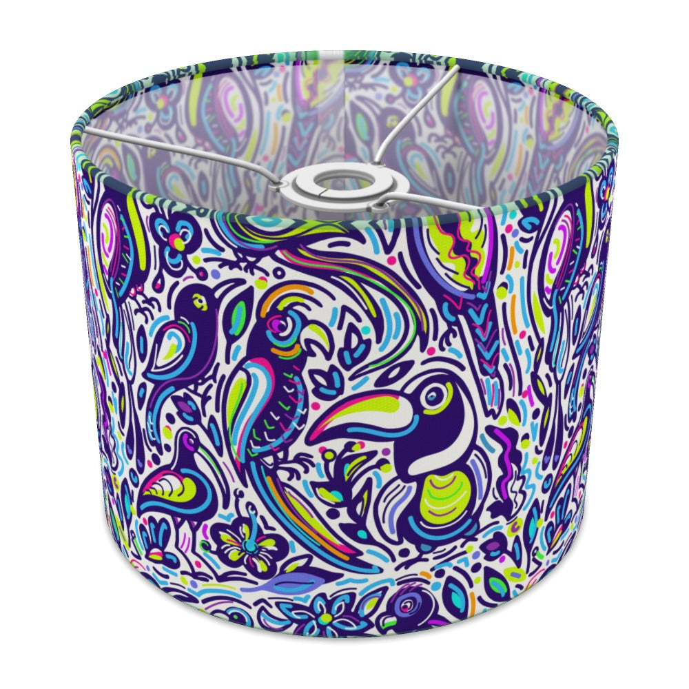 Psychedelic Toucan Pattern lampshade - 25cm Ceiling